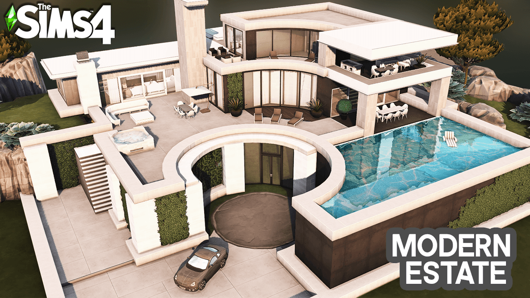 Скриншот мода Особняк Underground Garden House (no CC)